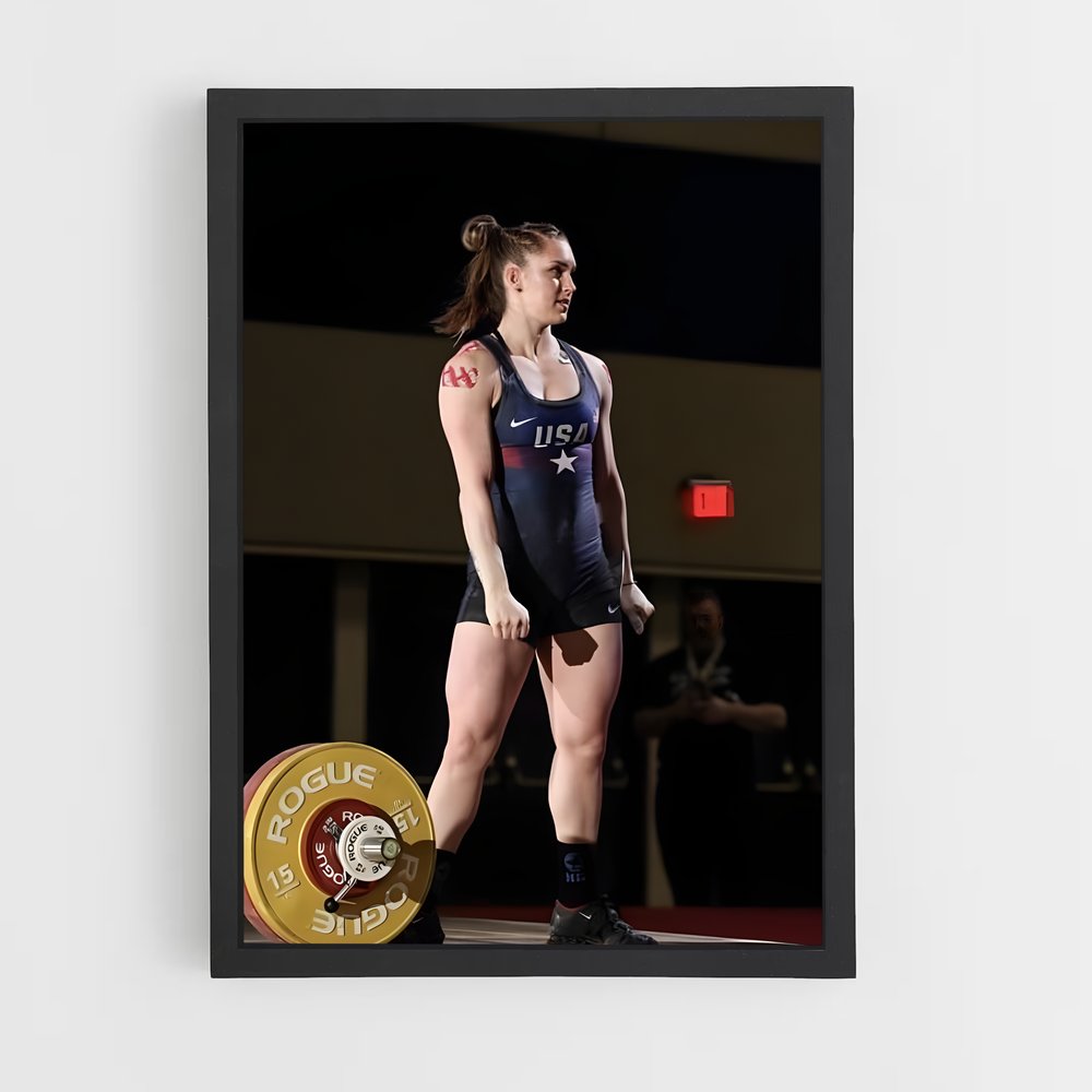 Poster The Blue Struggle – affiche Powerlifting (vue 2)